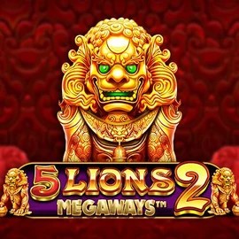 5 Lions Megaways 2 online game logo by Pragmatic Play on megawaysdemoo.com