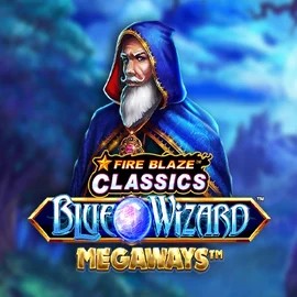 Play Fire Blaze Blue Wizard Megaways slot by Rarestone Gaming on megawaysdemoo.com